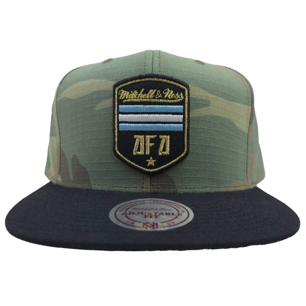Argentina AFA Mitchell & Ness Snapback Hat Cap 3D Patch Logo Camo Black NWT